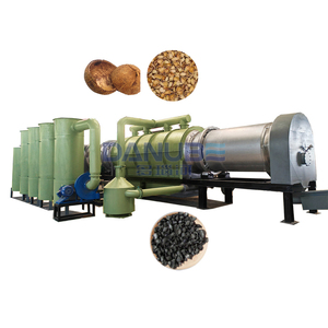 Machine de carbonisation des coques de noix de coco, four de carbonisation continu des pelures de noix de coco, équipement de carbonisation des coques de noix de coco - Product Image 1