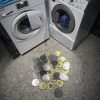 Laiton personnalisé de machine de grue d'acier inoxydable de haute qualité pour le distributeur automatique d'arcade de vente directe de poussoir de pièce de monnaie pour la blanchisserie