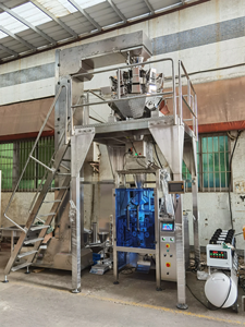 Pesadora automática multicabezal 500g 1000g Legumbres Máquina empacadora de granos de café Máquina empacadora de bolsas de maní - Product Image 2