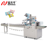 Ruipuhua Machine d'emballage horizontale automatique, sac en plastique, pain, gâteau, muffins, BIscuits