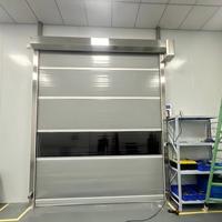 Porte rapide industrielle à enroulement rapide en PVC pour lavage de voitures en libre-service entièrement automatique, porte à enroulement rapide