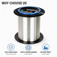Carrete de Cable de Fibra Óptica, Tambor Anti-Aplastamiento, FTTH CAT 1 G657A2, Longitud Personalizada, Directo de Fábrica OEM