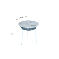 Ensemble de table à manger d'extérieur moderne en aluminium, trois pièces, pour balcon, terrasse, hôtel, avec possibilité de personnalisation
