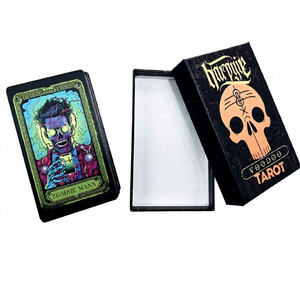 Jeu de cartes Ouija Voodoo Tarot, design Zombie Man, thème de bande dessinée, divertissement, usage éducatif - Product Image 1