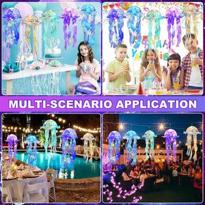 Lanterne de nuit à pousser créative à pois brillants pour chambre de fille, décorations suspendues, lanterne de méduse <span class=keywords><strong>lumineuse</strong></span> - Product Image 6