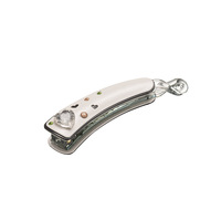Pince à cheveux en acétate, petite pince verticale pour queue de cheval, pour femmes, importée de Corée, faite à la main, emballage carton, vente en gros
