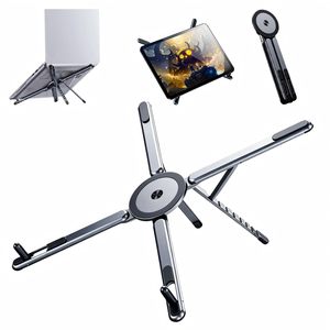 NOVISON New Multifunctional Magnetic Phone Holder Portable Aluminum Alloy <b>Desktop</b> Laptop <b>Stand</b> Foldable for Travel - Product Image 1