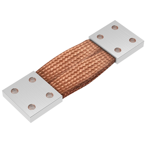 OEM DNTZ Copper <strong>Braided</strong> Wire <strong>Flexible</strong> <strong>Connection</strong> Tinning 700mm&sup2;-6000mm&sup2; Double Row Busbar Copper Terminal Drillable CuSTomizable - Product Image 1