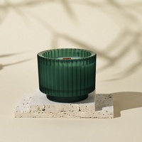 Bougie parfumée artisanale de luxe en verre avec mèche en bois pour cadeau de pendaison de crémaillère