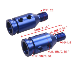 Aluminium Alloy Car <b>Gear</b> <b>Knob</b> Adapter 12x1.25 10x1.5 Thread Converter Rustproof - Product Image 3