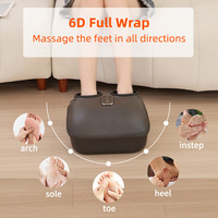 Masseur électrique pour les pieds de haute qualité avec chaleur et vibrations pour la circulation sanguine et le soulagement de la douleur, massage profond des tissus des pieds