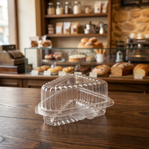 Caja Triangular para Pastelería, Ecológica, de Grado Alimenticio, PET Transparente, Premium, para Pasteles y Postres, Venta al Por Mayor - Product Image 1