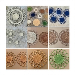 99 GD Helen Rattan Plato de Presentación de Ratán, Precio de Mayoreo, Decorativo, con Forma Tradicional, Vajilla de Año Nuevo Vietnamita, Manteles Individuales de Ratán - Product Image 2