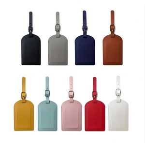 Étiquettes de bagages en cuir souple personnalisées avec logo d'entreprise, les plus populaires pour valises de voyage, avec boucle - Product Image 6