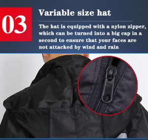 Manteau de pluie à capuche imperméable XL pour homme, veste de sécurité réfléchissante, coupe-vent, imperméable, pantalon de moto avec poches - Product Image 4