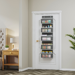 <strong>Over</strong> <strong>the</strong> <strong>Door</strong> Wall Hanging Organizer with 5 Large Clear Windows for Wardrobe Clothing Storage in Party Baby Nursery Dorm - Product Image 3