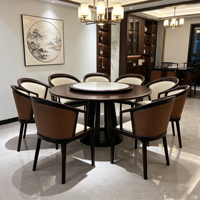 Chaise de salle à manger en bois rembourrée sans accoudoirs BST avec coussin en cuir PU pour restaurant et salon