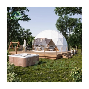 כיפה geodesic הגלילה הכיפה הבית עבור מכירות בית קמפינג domo בית עם גג בידוד-מאוורר סולארי - Product Image 1