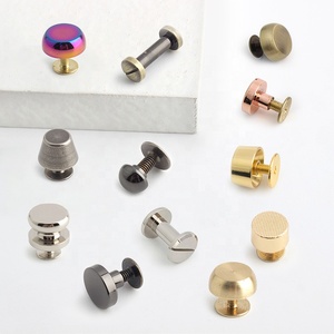 Đinh tán kim loại hình cầu Nolvo Rainbow Double Fastern, đinh tán trang trí cho túi xách da, dây đeo thú cưng, khóa cài túi. - Product Image 1