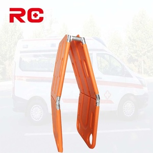 Brancard <span class=keywords><strong>médical</strong></span> d'urgence manuel pliable en HDPE à quatre sections avec poignées, équipement de transfert hospitalier, direct usine - Product Image 3