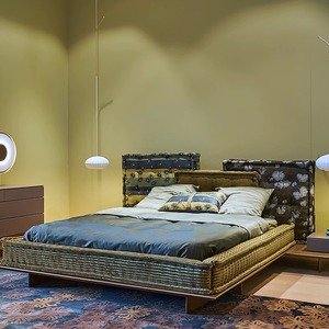 NỘI THẤT PHÒNG NGỦ đầy đủ bộ đồ nội thất sang trọng hiện đại tối giản Khung giường sang trọng hiện đại vua Kích thước hộp mùa xuân giường với nệm - Product Image 3