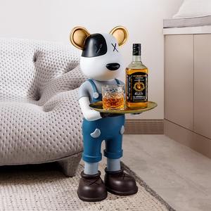 Décoration intérieure Décorations en résine <span class=keywords><strong>Netflix</strong></span> Ours violent Grand ornement Plateau décoratif Pendaison de crémaillère - Product Image 1