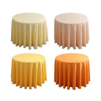 Nappe ronde blanche de mariage nappe ronde en polyester de 120 pouces, nappes personnalisées en polyester en gros pour hôtel de mariage