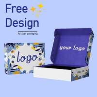 Boîtes d'expédition en carton ondulé personnalisées avec logo et couleur sur mesure, pelliculage mat, gaufrage, haut de gamme, réutilisables, durables et écologiques