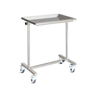 Nieuw Model Ziekenhuis Roestvrijstalen Hoogte Verstelbare Mayo <span class=keywords><strong>Instrument</strong></span> Stand Trolley Met Zwenkwielen - Product Image 1