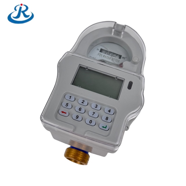 Brass STS Prepaid Water Meter Smart 1/2 Inch DN15mm Valve Control IP68 Protection Class OEM Customizable