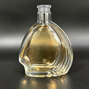 Bouteille en verre super flint de 500 ml, forme coquille unique, personnalisée en usine, pour spiritueux, vodka, gin, <span class=keywords><strong>tequila</strong></span> - Product Image 6
