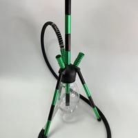 Usine directe narguilé arabe araignée luxe Premium élégant 3 tuyaux ensemble complet narguilé salon Bar fête cristal verre Shisha narguilé