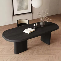 Combinaison table et chaise de salle à manger noire de haute qualité pour appartement et hôtel meubles de salle à manger solides en bois de style moderne pour 4 personnes