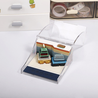 Bloc-notes 3D créatif, bloc-notes artistique 3D, bloc-notes personnalisé imprimé en 3D, calendrier en papier 3D, décoration de bureau