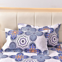 Falda de cama teñida lisa de poliéster 500TC respetuosa con la piel personalizada con volantes para todas las estaciones, ropa de cama para el hogar y el hotel