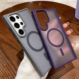 Funda de teléfono magnética de acrílico translúcido esmerilado brillante mate para Samsung Galaxy S24 Ultra S25 S23 <span class=keywords><strong>S22</strong></span> S21 funda trasera a prueba de golpes - Product Image 2