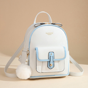 2026 New Arrival <b>Women's</b> <b>Large</b> Capacity Korean Style Travel Bag Soft Leather <b>Backpack</b> with Zipper Closure New Arrival - Product Image 1