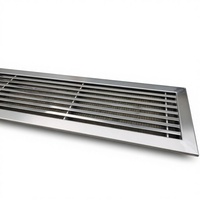 Diffuseur de ventilation décoratif industriel moderne carré en acier inoxydable pour entrepôt et atelier