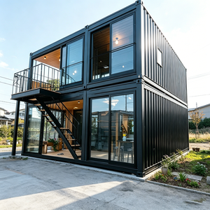 Edificio Prefabricado de Acero Personalizable, Impermeable y Transpirable, Contenedor Móvil con Paredes de Cristal para Escuela u Oficina - Product Image 2