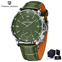 Montre-bracelet de luxe Pagani Design PD-1790 1790, bracelet en cuir, étanche, automatique, mécanique, pour homme, Reloj Hombre