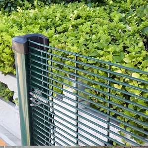 Paneles de valla antiescalada de alta seguridad 358, marco de Metal recubierto verde, alambre de púas, valla eléctrica de alto voltaje, 2m de patio, naturaleza - Product Image 6