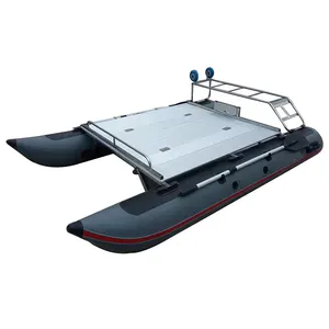 ODM Aluminum platform pontoon boat pontoon fishing boat with stainless steel frame