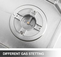 Kompor Gas Stainless Steel untuk Dapur Rumah Tangga, Peralatan Memasak 4 Tungku