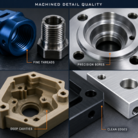 Pièces métalliques et plastiques usinées sur mesure par CNC, fraisage et tournage de précision 3, 4, 5 axes, production par lots d'échantillons, fabricant OEM