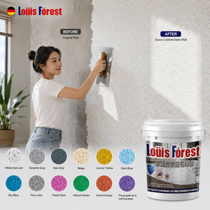 Top Rated Exterior Epoxy Color Sand Imitate Stone Paint Single Component Anti-UV Waterproof Coating For House Outer Wall