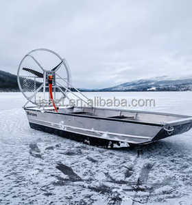 Lancha de rescate y patrullaje de aleación de aluminio para limpieza de pantanos y zonas de lodo, con propulsión aérea. - Product Image 1