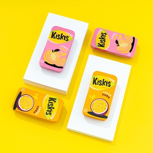 KisKis Cool <span class=keywords><strong>Zi</strong></span> 21g comprimé dur enduit de boîte de conserve menthes sans sucre haleine fraîche ne laisse aucune trace embrasser des bonbons - Product Image 3
