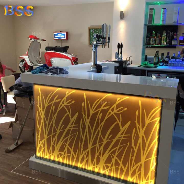 Barra de Bar en forma de L, diseño moderno y contemporáneo ...