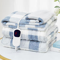 Couverture chauffante électrique en polaire pour lit, couverture thermique chaude pour l'hiver
