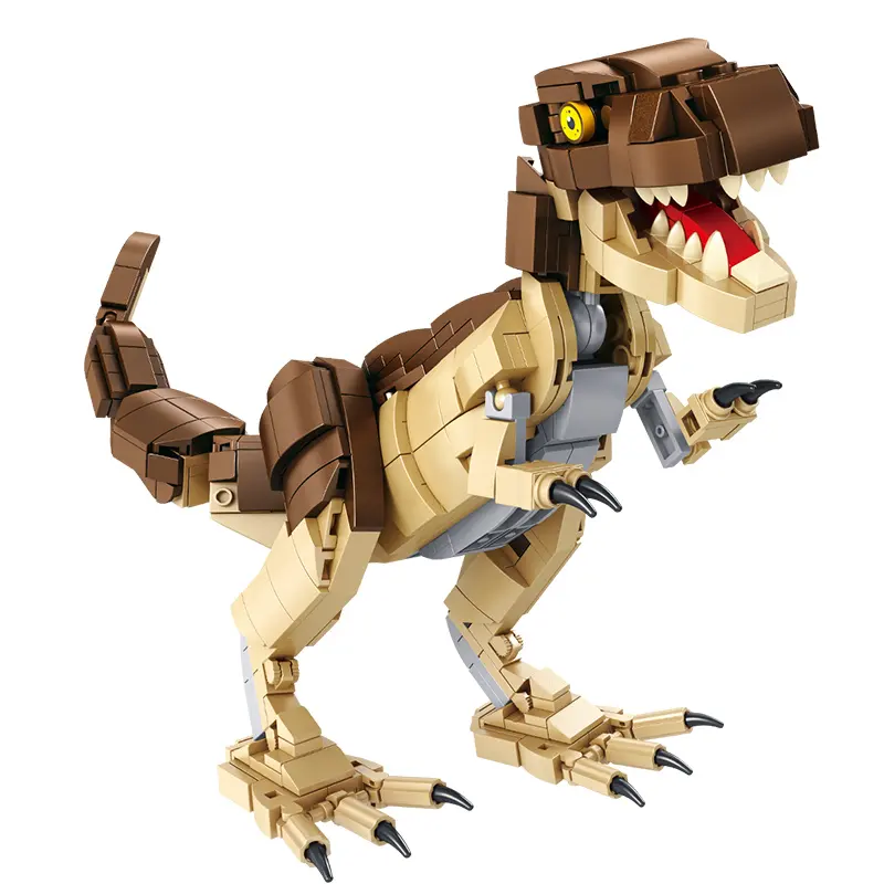 Panlos 612002 dinosaurios y fósil Tiranosaurio rex, juguetes de bloques de construcción, Mundo Jurásico, compatible con legos, juguetes creativos